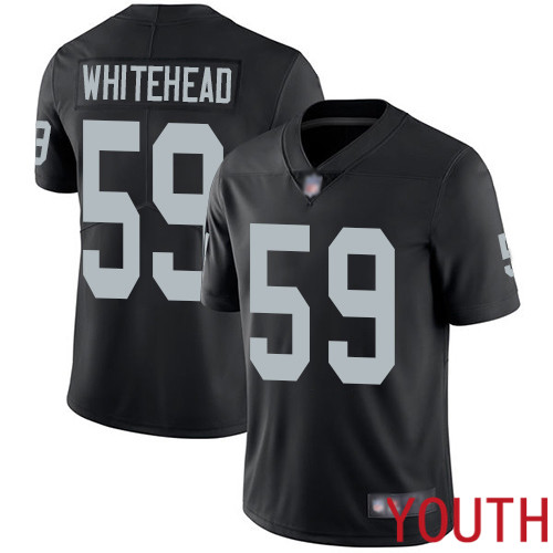 Oakland Raiders Limited Black Youth Tahir Whitehead Home Jersey NFL Football #59 Vapor Untouchable Jersey->youth nfl jersey->Youth Jersey